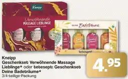 Famila Nord West Kneipp Geschenkset Verwöhnende Massage Lieblinge oder tetesept: Geschenkset Deine Badeträume Angebot