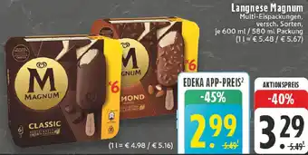 Edeka Langnese Magnum Angebot