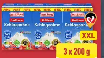 Aldi Nord Milsani Haltbare Schlagsahne XXL Angebot