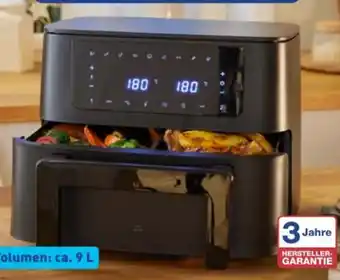 Aldi Nord Ambiano Kombi-Zone Heißluftfritteuse GT-FAF-03 Angebot