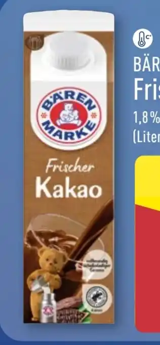 Aldi Nord Bärenmarke Frischer Kakao Angebot