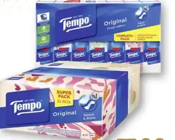 Scheck-in-Center Tempo Taschentücher XXL Angebot