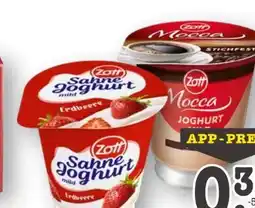 Scheck-in-Center Zott Sahnejoghurt Angebot