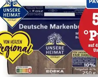 Edeka Unsere Heimat Echt & Gut Deutsche Markenbutter Angebot
