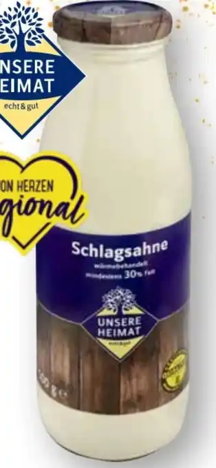 Edeka Unsere Heimat Echt & Gut Schlagsahne Angebot