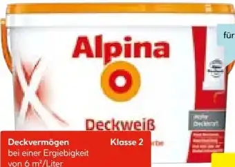 Hellweg Alpina Innenfarbe Deckweiß Angebot