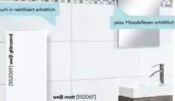 Hellweg Wandfliese White Matt Angebot