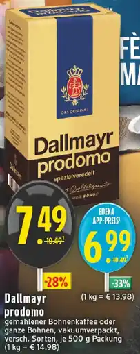 Edeka Dallmayr prodomo Angebot