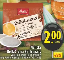 Edeka Melitta BellaCrema Kaffeepads Angebot