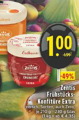 Edeka Zentis Frühstücks Konfitüre Extra Angebot