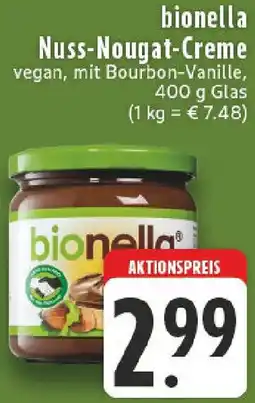 Edeka bionella Nuss-Nougat-Creme Angebot