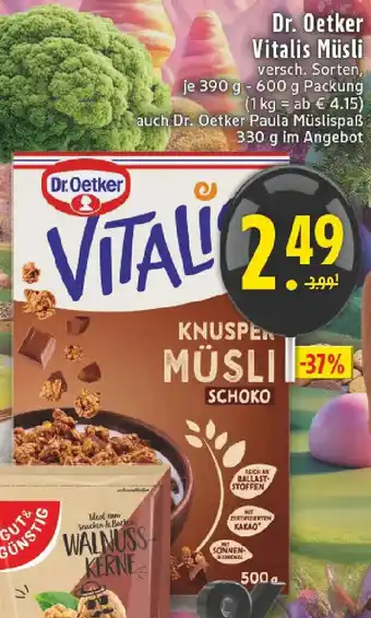 Edeka Dr. Oetker Vitalis Müsli Angebot