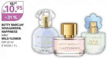 Müller BETTY BARCLAY SOULGARDEN, HAPPINESS oder WILD FLOWER EdP Angebot