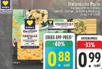Edeka EDEKA Herzstücke Italienische Pasta Angebot