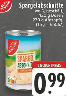 Edeka Gut & Günstig Spargelabschnitte Angebot