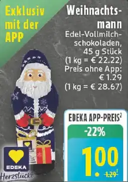 Edeka EDEKA Herzstücke Weihnachtsmann Angebot