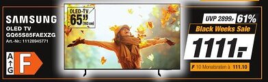 Expert Technomarkt SAMSUNG OLED TV GQ65S85FAEXZG Angebot