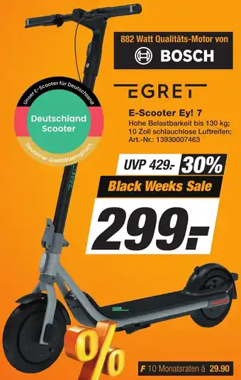 Expert Technomarkt EGRET E-Scooter Ey! 7 Angebot