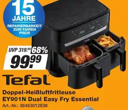 Expert Technomarkt Tefal Doppel-Heißluftfritteuse EY901N Dual Easy Fry Essential Angebot
