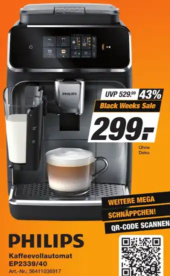 Expert Technomarkt PHILIPS Kaffeevollautomat EP2339/40 Angebot