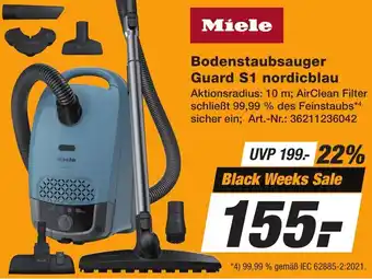 Expert Technomarkt Miele Bodenstaubsauger Guard S1 nordicblau Angebot