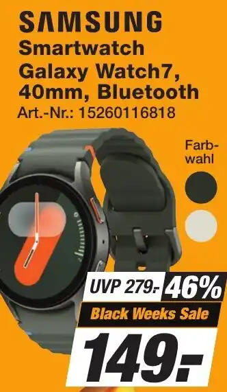 Expert Technomarkt SAMSUNG Smartwatch Galaxy Watch7, 40mm, Bluetooth Angebot