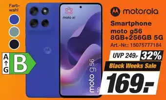 Expert Technomarkt Motorola Smartphone moto g56 8GB+256GB 5G Angebot