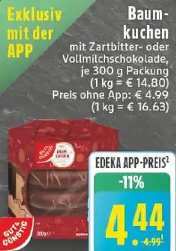 Edeka Gut & Günstig Baumkuchen Angebot
