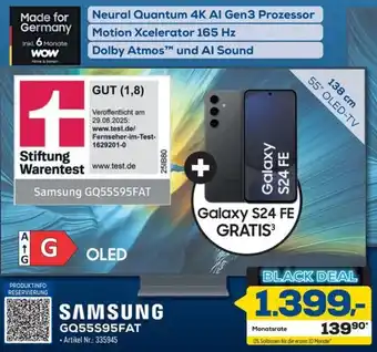 Euronics Berlet SAMSUNG GQ55S95FAT Angebot