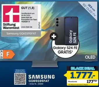 Euronics Berlet SAMSUNG GQ65S95FAT Angebot