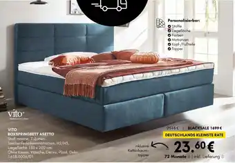 Hardeck Vito boxspringbett asetto Angebot