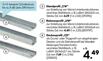 Hellweg Standprofil „cw“ Angebot