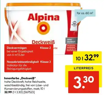 Hellweg Alpina deckweiß Angebot