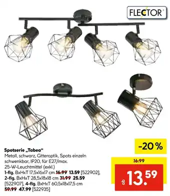 Hellweg Flector spotserie „tabea“ Angebot