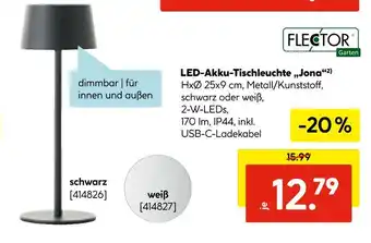 Hellweg Flector led-akku-tischleuchte jona Angebot