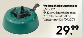 Hellweg Weihnachtsbaumständer start 1 Angebot