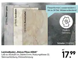 Hellweg Laminatboden „deluxe fliese aqua“ Angebot