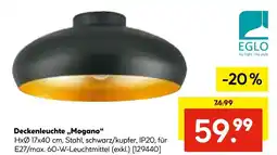 Hellweg Eglo deckenleuchte mogano Angebot