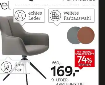 XXXLutz Leder-armlehnstuhl Angebot