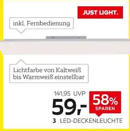 XXXLutz Just light led-deckenleuchte „canvas“ Angebot