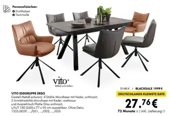 Hardeck Vito essgruppe erso Angebot