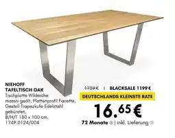 Hardeck Niehoff tafeltisch oak Angebot