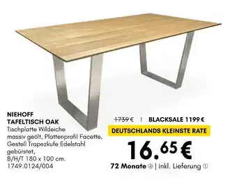 Hardeck Niehoff tafeltisch oak Angebot