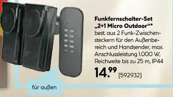 Hellweg Funkfernschalter-set „2+1 micro outdoor“ Angebot