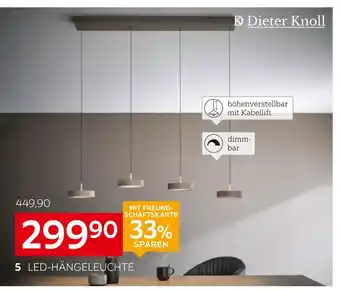 XXXLutz Dieter knoll led-hängeleuchte „bellevue“ Angebot