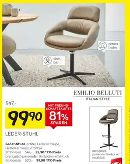 XXXLutz Emilio belluti italian style leder-stuhl Angebot