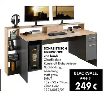 Hardeck Schreibtisch highscore von hardi Angebot