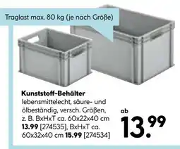Hellweg Kunststoff-behälter Angebot