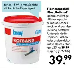 Hellweg Knauf flächenspachtel plus 'rotband' Angebot