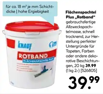 Hellweg Knauf flächenspachtel plus 'rotband' Angebot